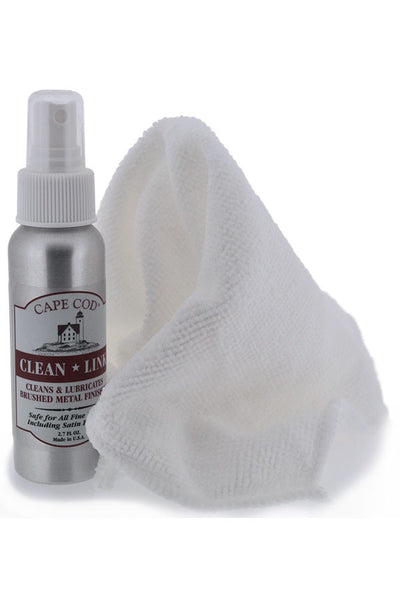 Cape Cod Cleaning Spray for Brushed Metals & Buffing Cloth