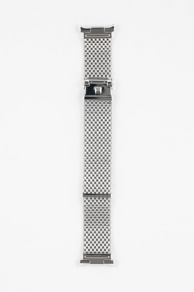 Forstner KOMFIT 'JB' Stainless Steel Square Mesh Watch Bracelet with Horned Ends - Wide Version
