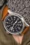 Hirsch Camelgrain Hypoallergenic Leather Watch Strap in Honey Brown (Promo Photo)