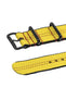 Yellow Nato watch strap with red stitching