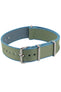One-Piece Watch Strap in APPLE GREEN with Polished Buckle and Keepers
