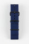One-Piece Watch Strap in BLUE with PVD Buckle and Keepers