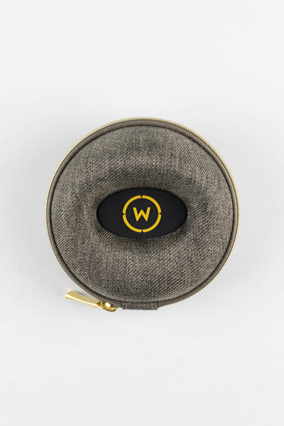 Tweed Brown Twill Fabric 360° Single Watch Protective Oyster Case